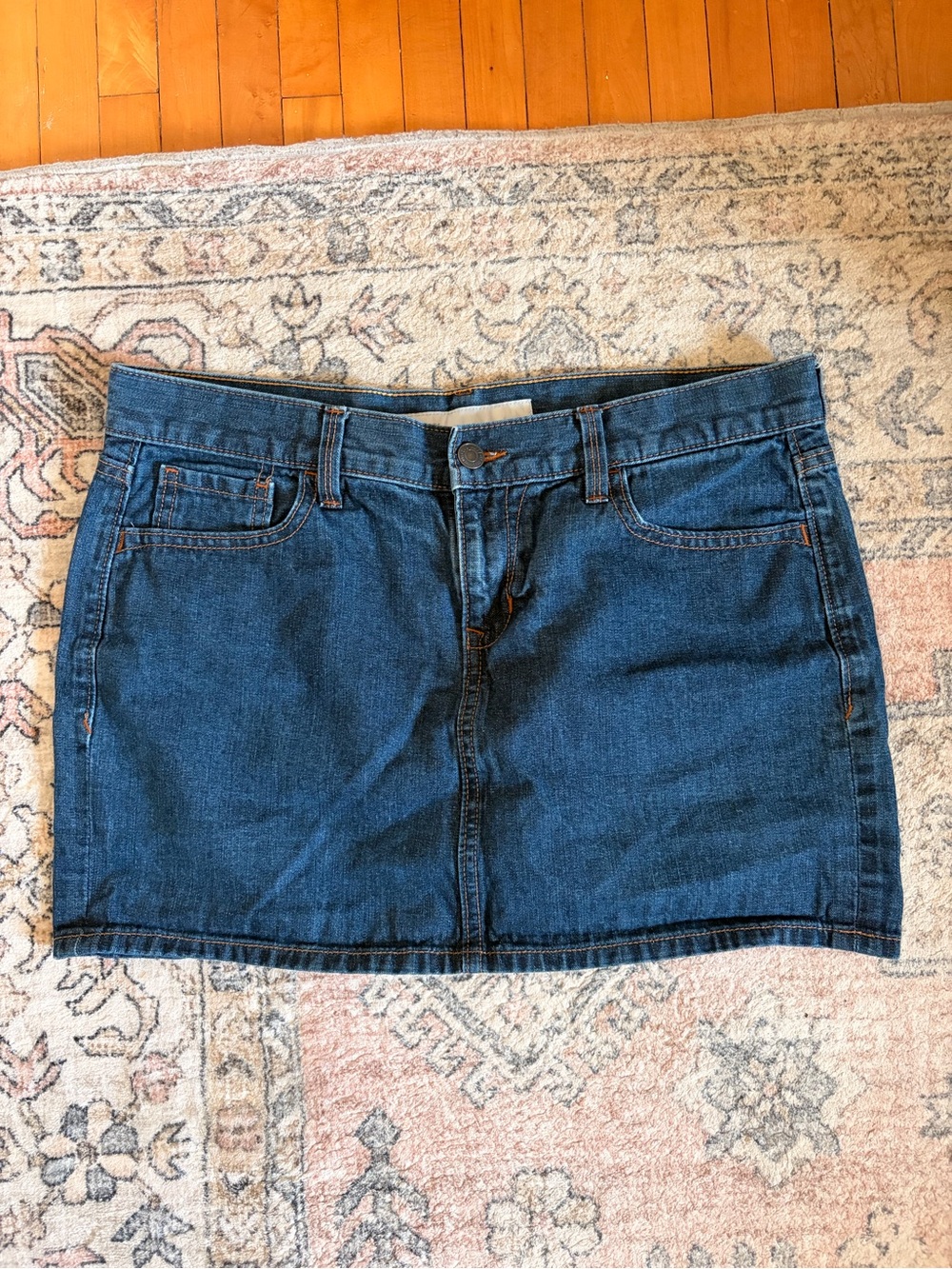 Old Navy Dark Blue Denim Mini Skirt